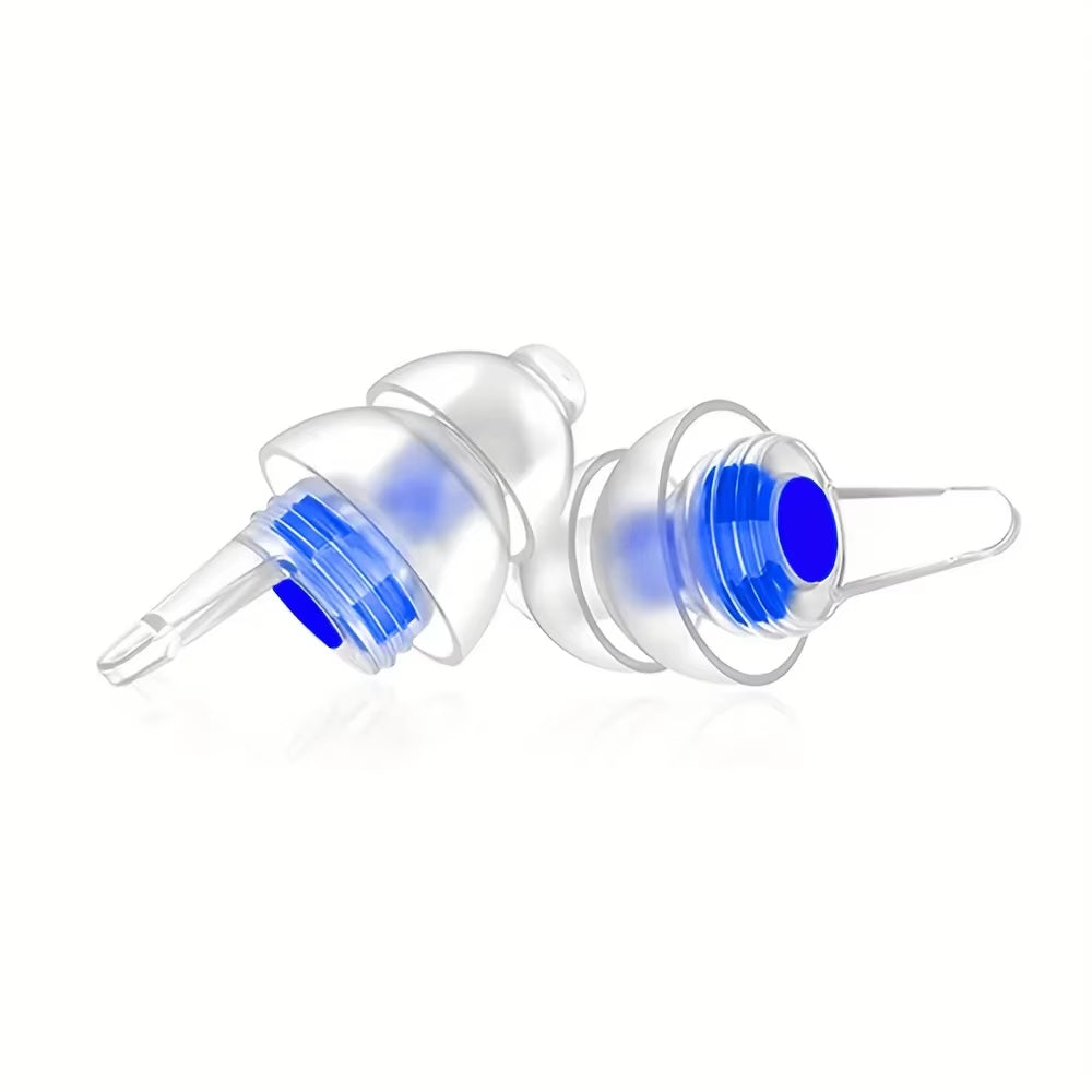 HUAK High Fidelity Silicone Ear Plugs for Noise Cancelling Washable Reusable Musicians Motorcycles Sleeping Work, Study, Swim