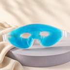DayHush Cooling Eye Reset Mask on a warm cream and lavender studio set